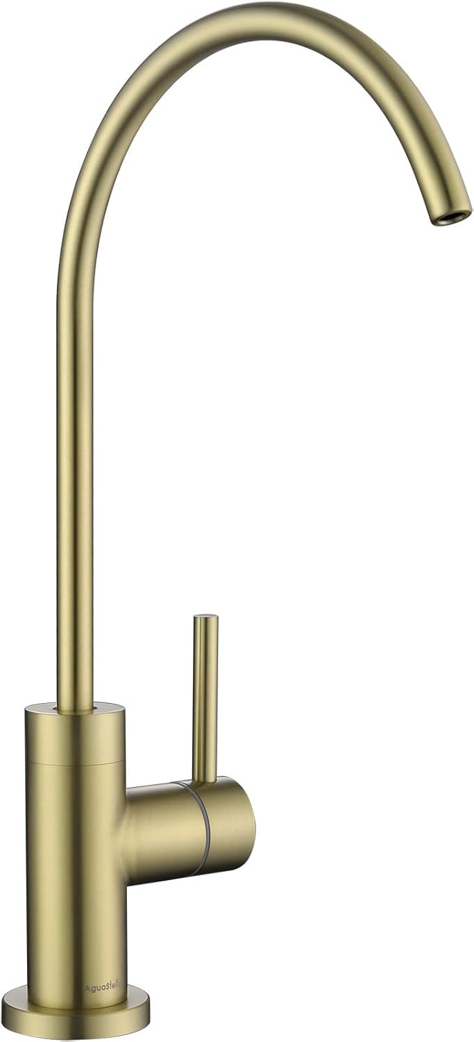 AguaStella AS09CB Champagne Gold Kitchen Water Filter Faucet