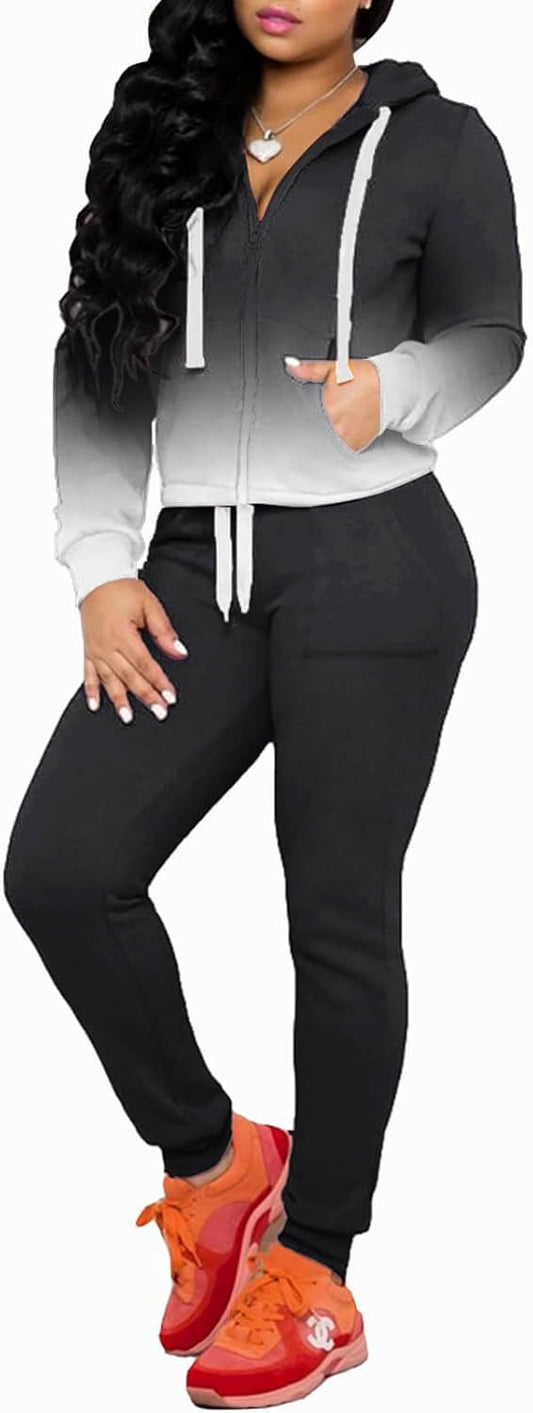 CLOCOR Track Suits for Women Set - Casual 2 Piece Outfits