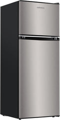 4.0 Cu.Ft. Mini Fridge with Freezer - Double Door Dorm Refrigerator