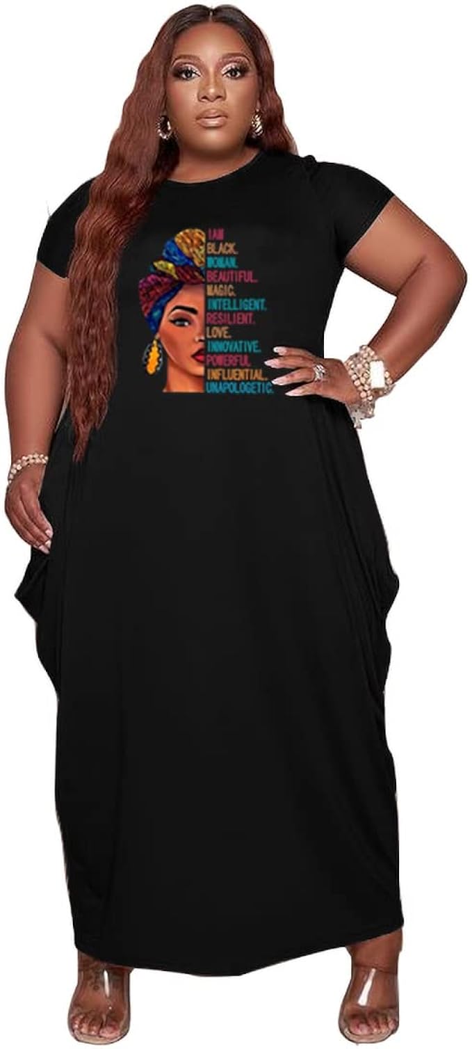 YeGine Oversize Tshirt Dress for Plus Size with Pockets