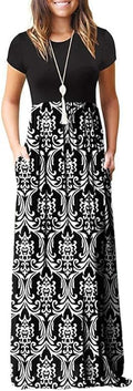 DEARCASE Women's Casual Maxi Dress with Pockets for Easy Summer Wear