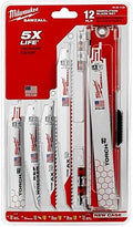 Milwaukee 12 Piece Multi Material Bi-Metal SAWZALL Blade Set