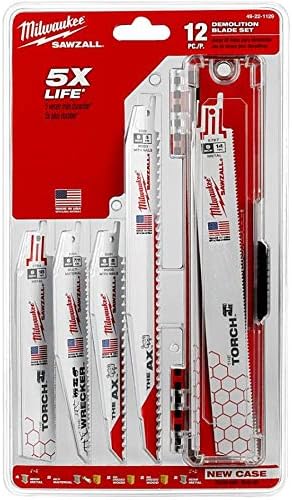 Milwaukee 12 Piece Multi Material Bi-Metal SAWZALL Blade Set