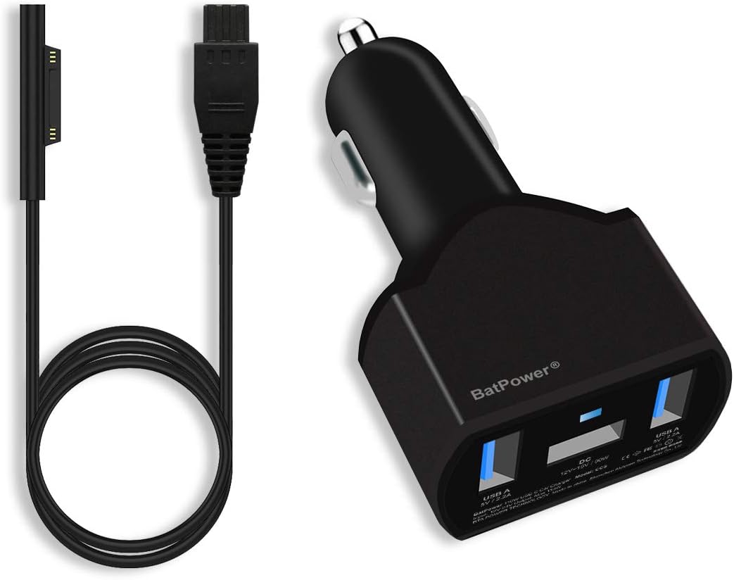 BatPower CCS 110W Surface Laptop Car Charger for Microsoft Devices