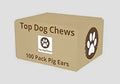 Pig Ears for Dogs 100 Pack - Thick, Single Ingredient Chews