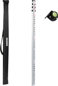 KEZERS 14 ft Dual Sided Aluminum Grade Rod - Telescopic 4-Section
