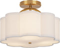 Semi Flush Mount Ceiling Light 11.8in 3-Light - Mid-Century Modern