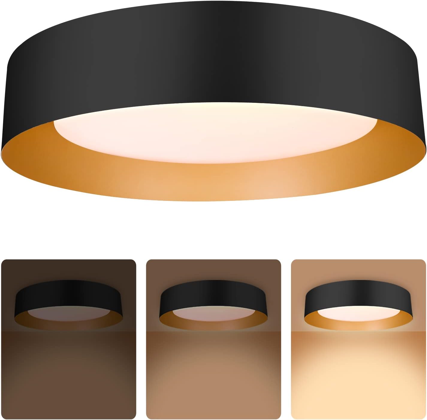 Dimmable Flush Mount Ceiling Light Fixture for Modern Spaces