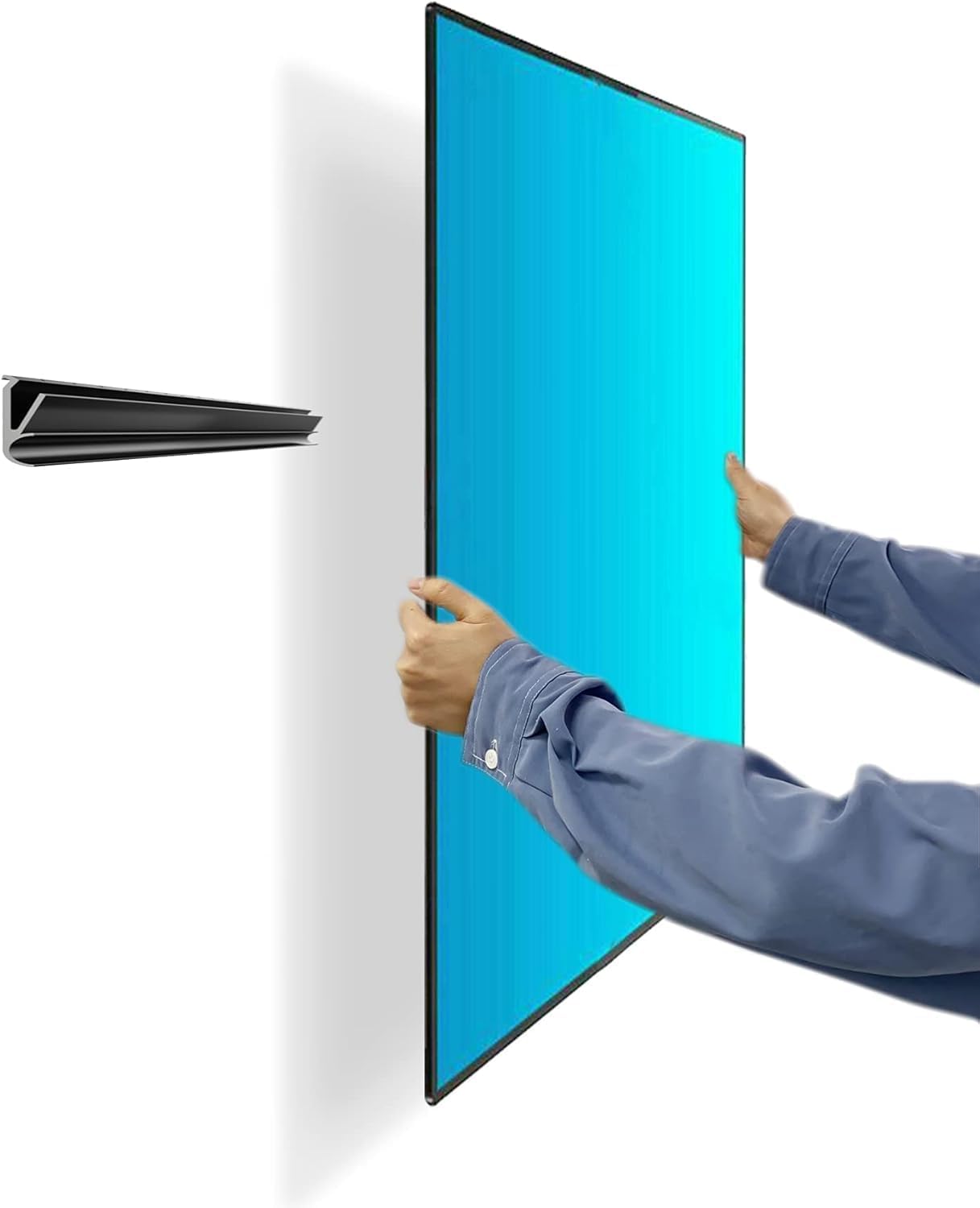 Auoace No Stud TV Wall Mount for 12-55 inch TVs, Easy Install