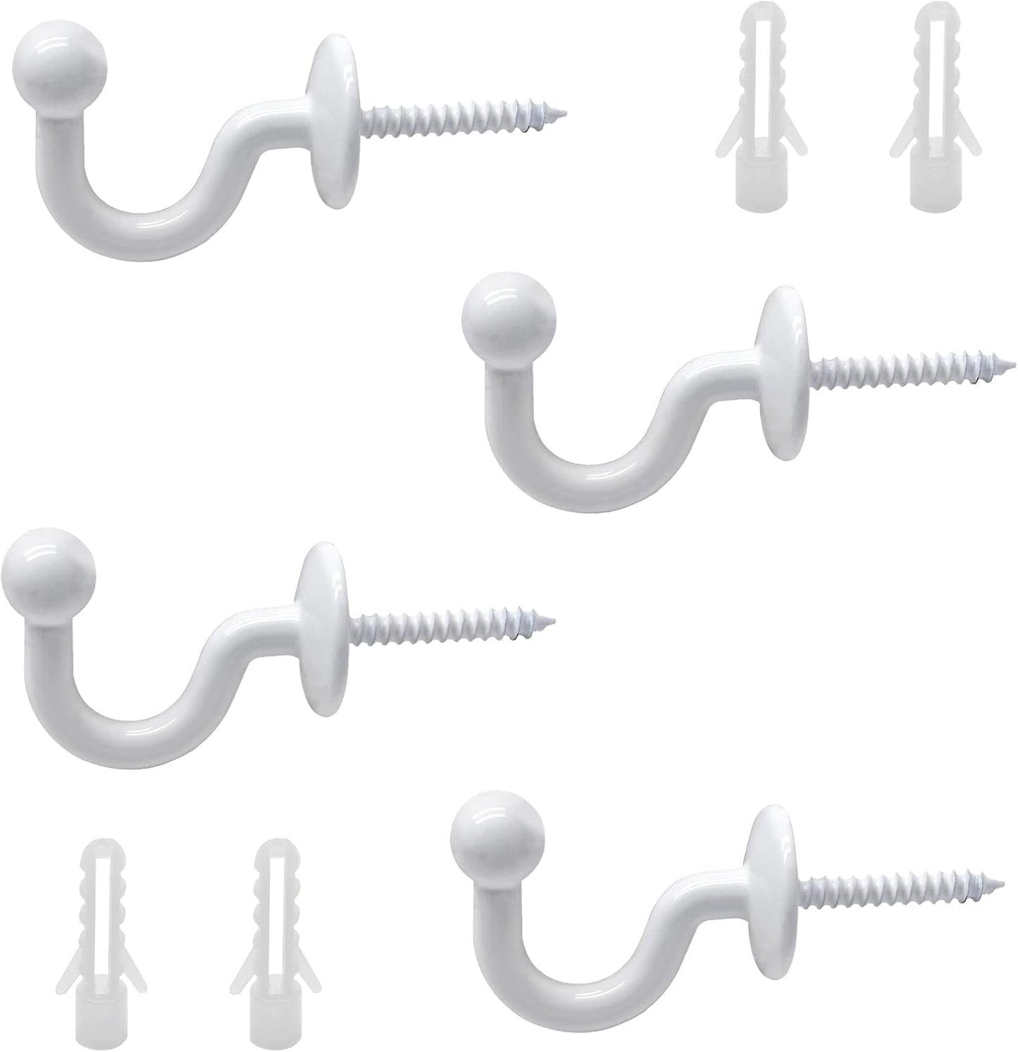 Wall-Mounted Curtain Tiebacks for Stylish Drapery Holdback by Rierdge