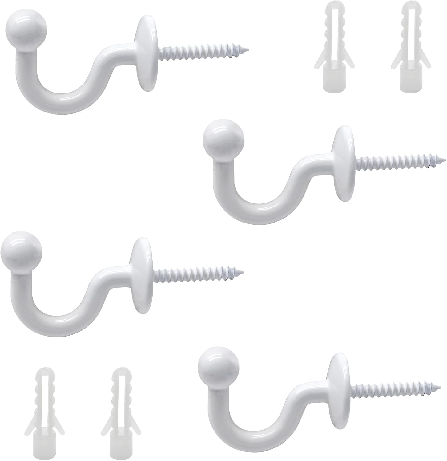 Wall-Mounted Curtain Tiebacks for Stylish Drapery Holdback by Rierdge