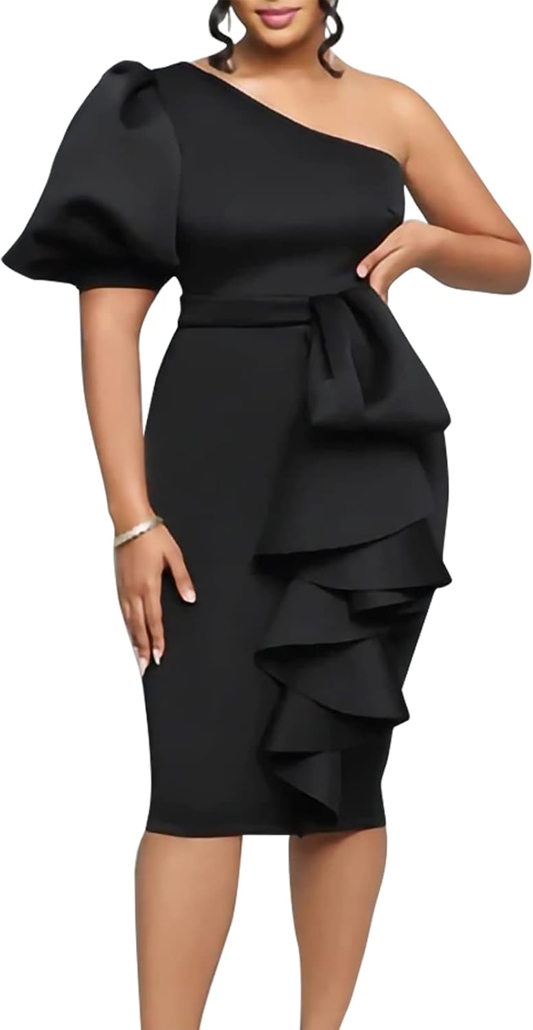 Cololura Formal Maxi Dress: Elegant One-Shoulder Style