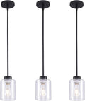Modern Antique Brass Pendant Lamp with Glass Shade for Home