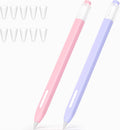 Non-Slip Silicone Apple Pencil Case Duo - Magnetic Charging, Double-Click Compatible - JOOSKO