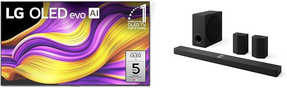 LG 65in OLED evo G5 4K TV & S95TR Soundbar Home Theater