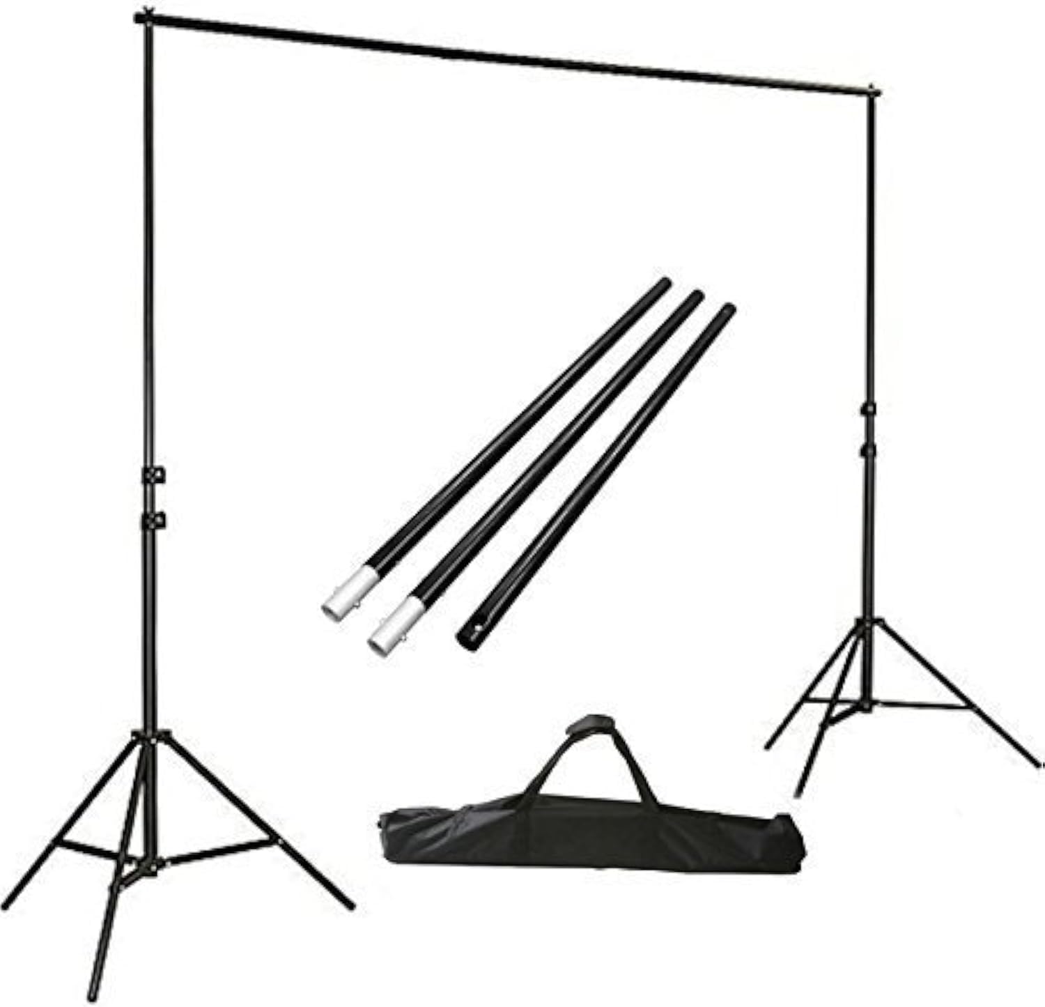 ePhotoInc Adjustable Photography Video Muslin Backdrop Stands Set
