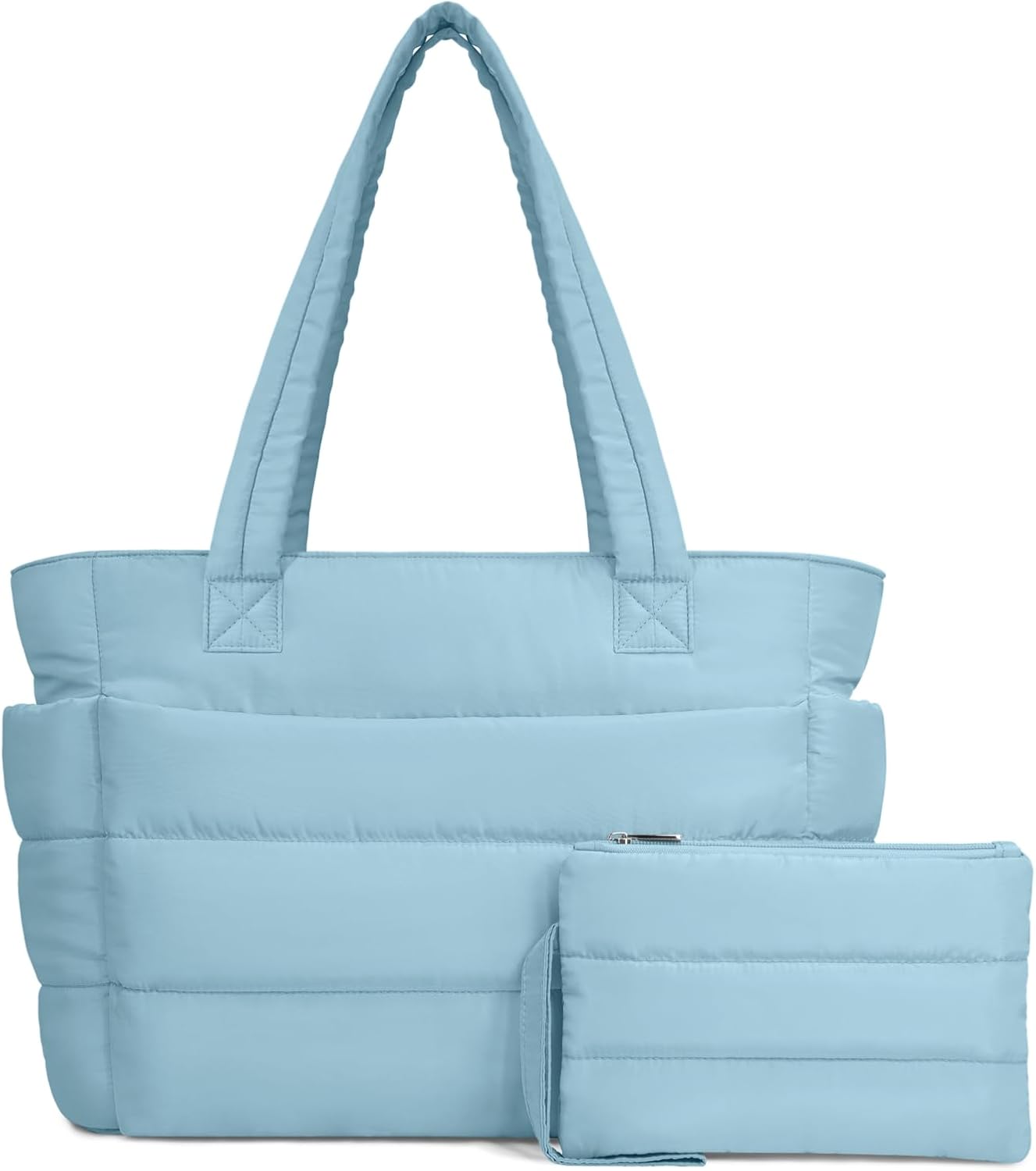 TOPDesign Puffer Tote Bag for Women: Lightweight Quilted Handbag