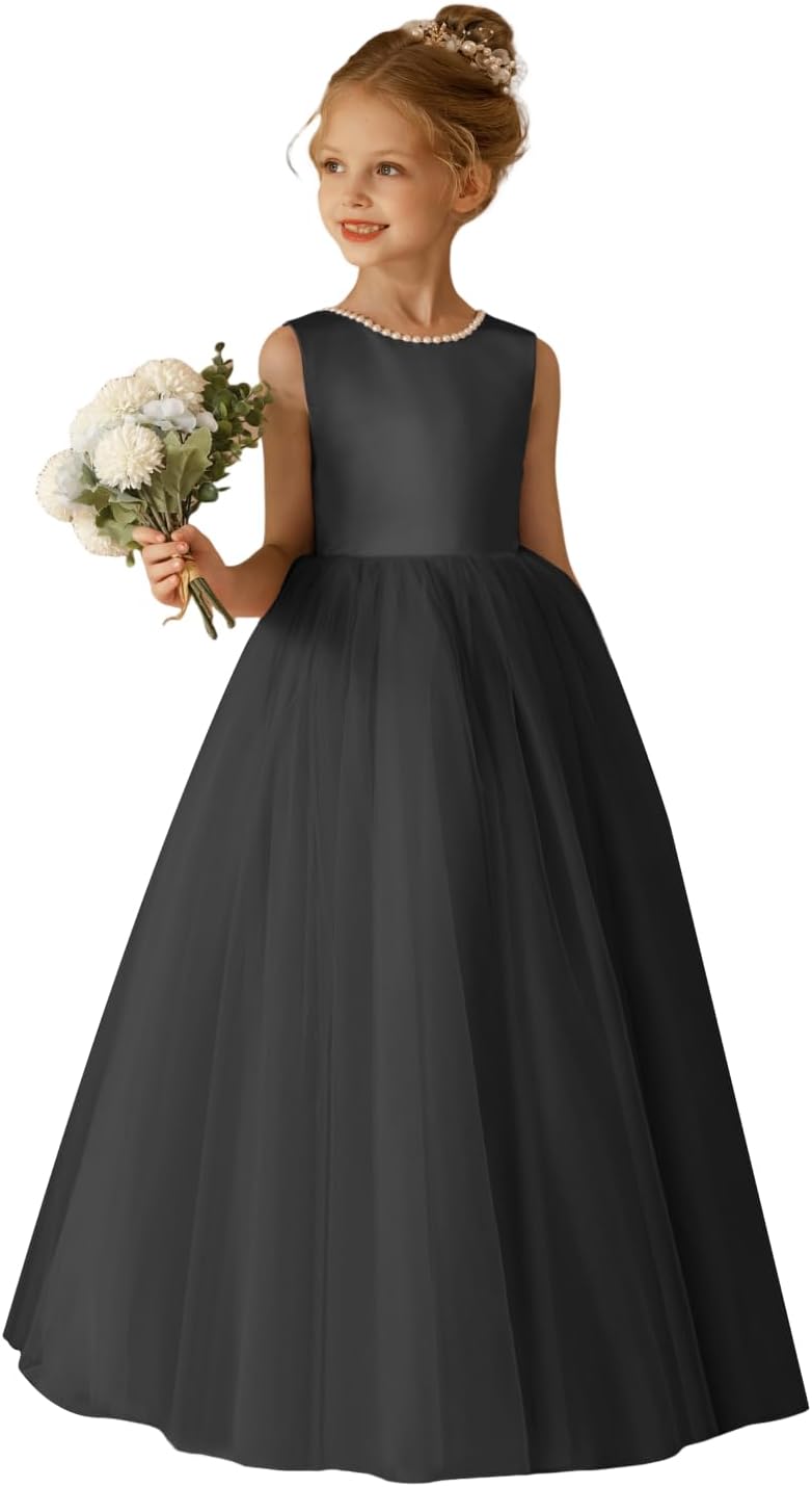 Elegant O-Neck Flower Girl Dress for Weddings and Events