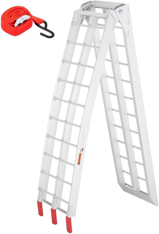 TUFFIOM 7ft Aluminum Truck Ramps for Easy Loading and Transport