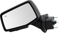 Driver Side Power Heated Folding Mirror Textured Black for 2019-22