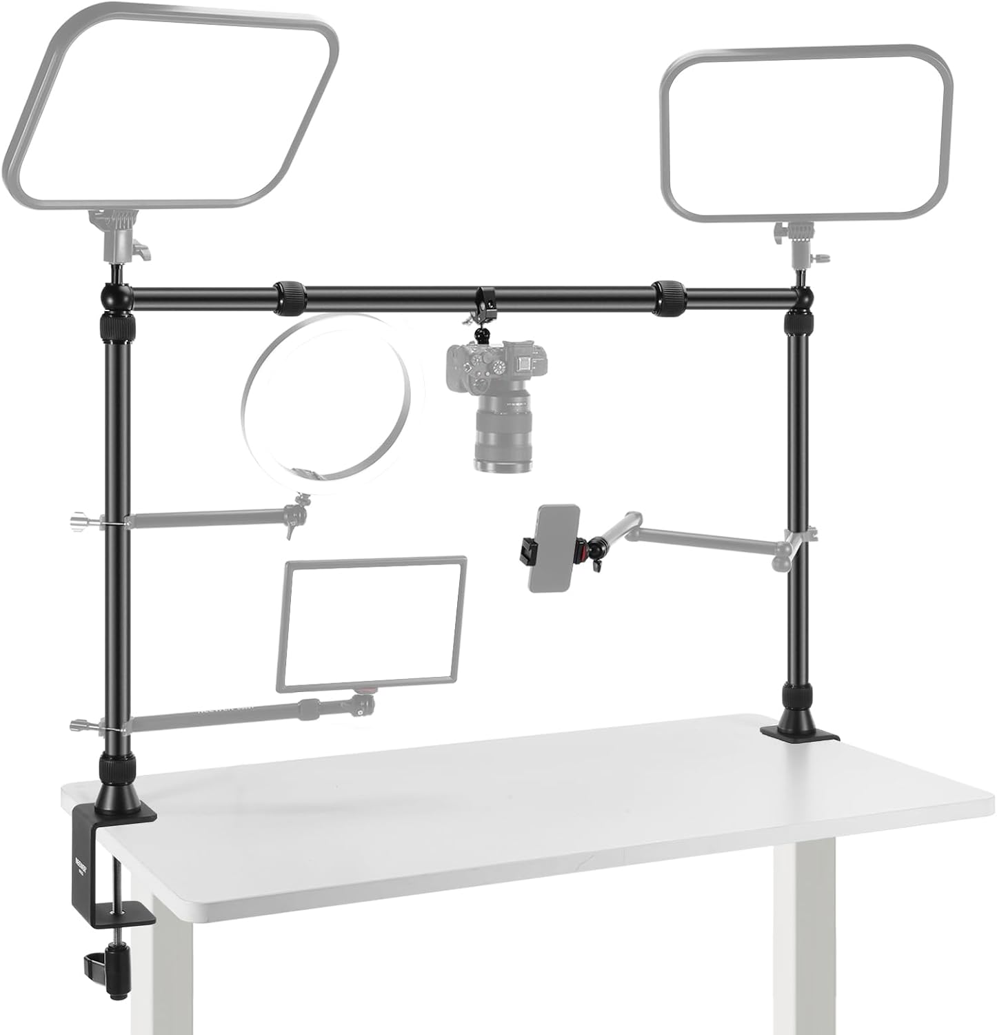 NEEWER Overhead Camera Mount Rig for Multi Device Setup