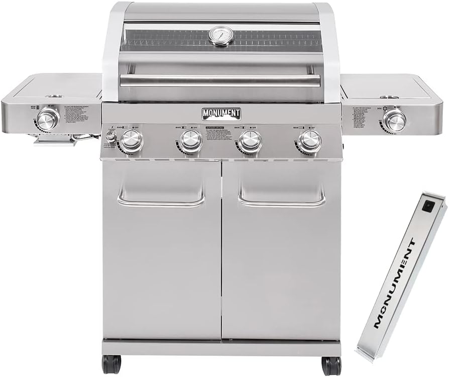Monument Grills 4-Burner Propane Gas Grill with Infrared Burners