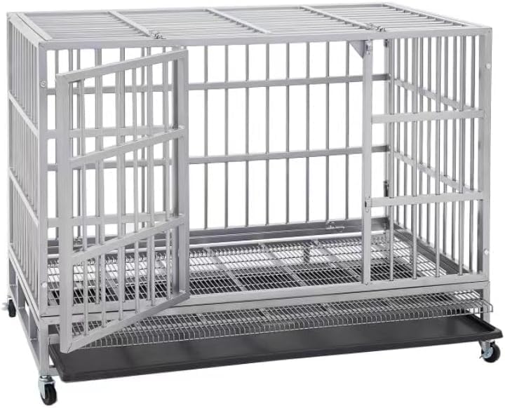 Heavy Duty Indestructible Dog Crate for Large Dogs - XL XXL