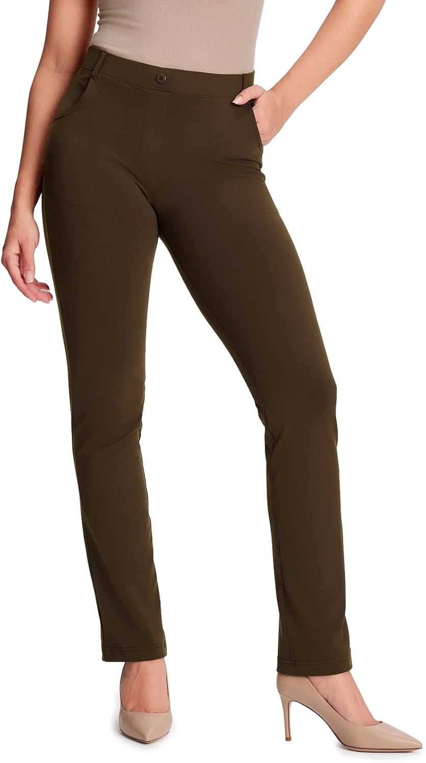 Yogipace Women's Straight Leg Yoga Dress Pants for Every Occasion