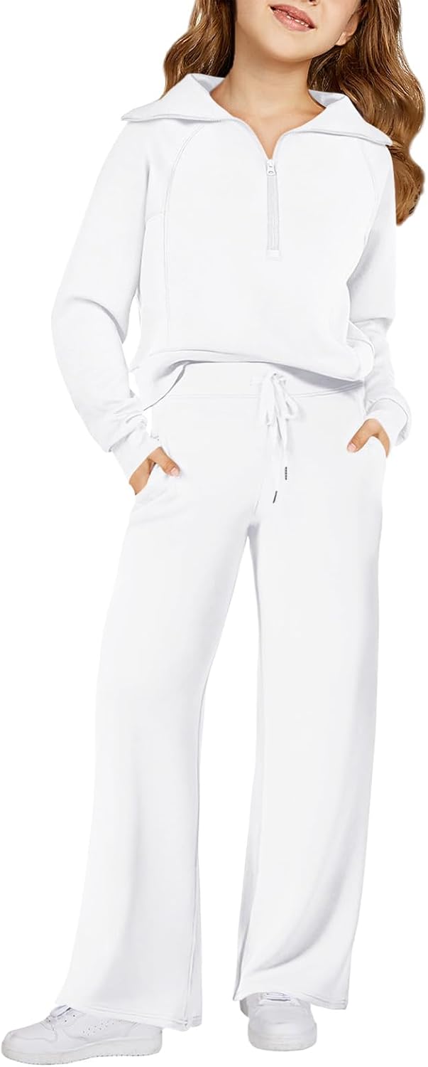 Haloumoning Girls 2 Piece Outfits for Stylish Comfort 5-14 Years