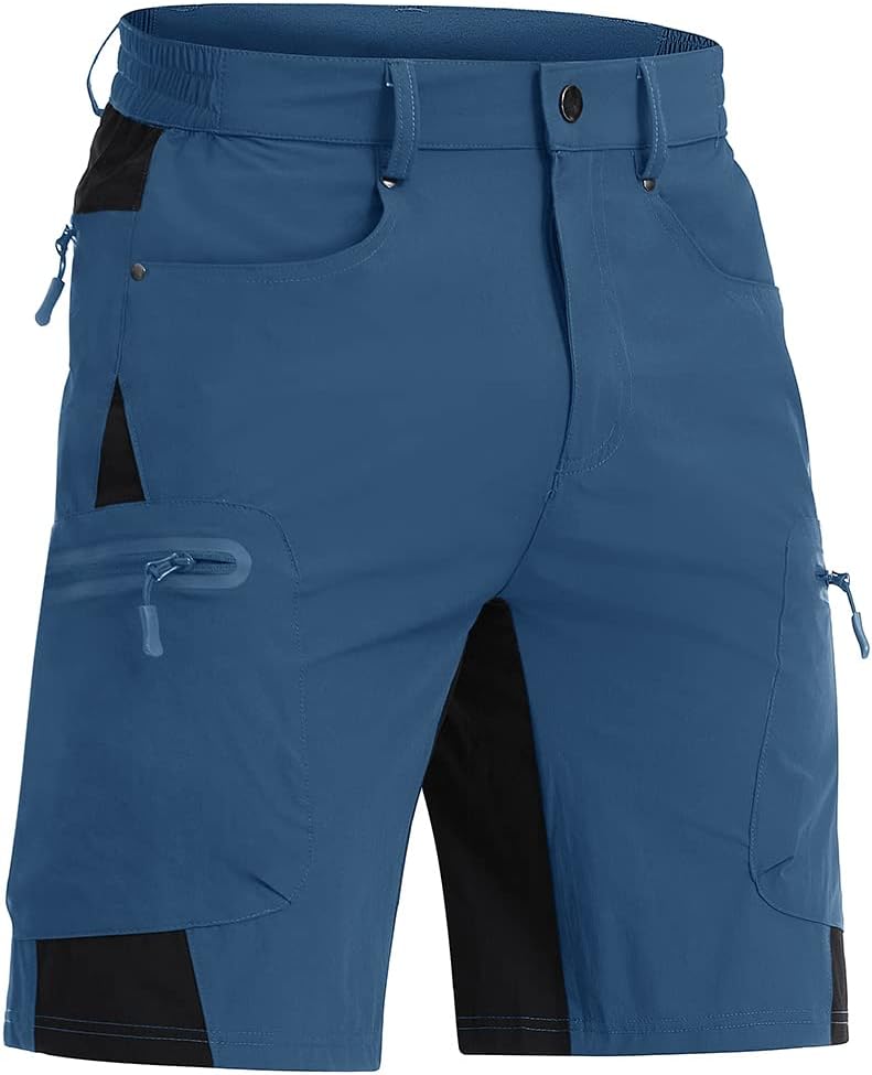 CRYSULLY Men's Hiking Cargo Shorts Lightweight Quick Dry Style