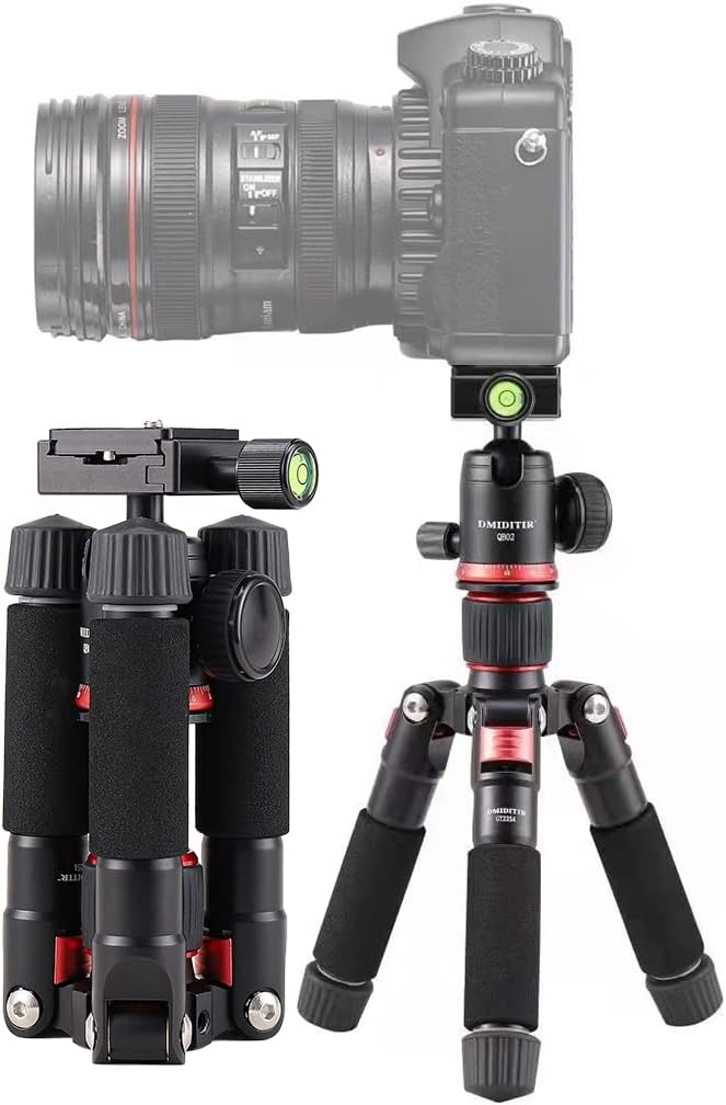 Tabletop Portable Metal Mini Camera Tripod for DSLR Use