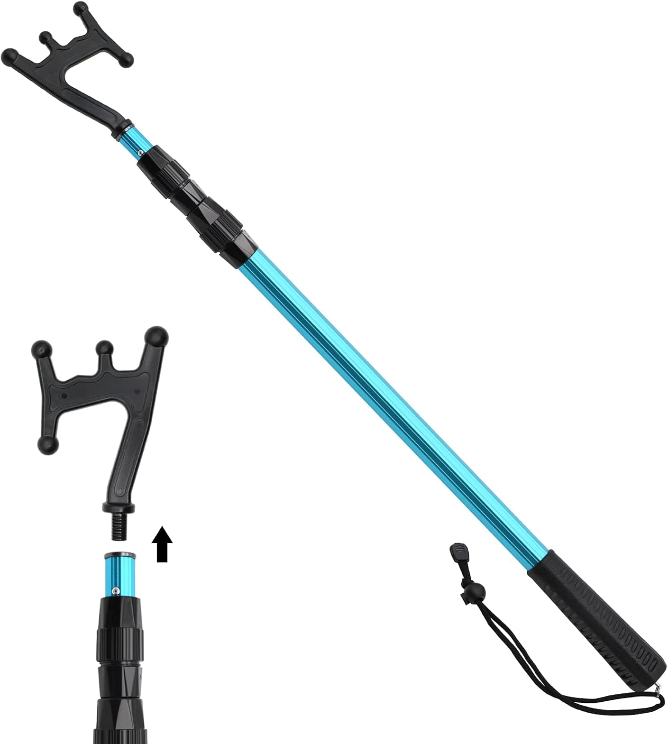 Durable Telescopic Boat Hook for Docking and Fishing Needs