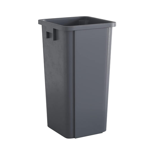 23 Gallon Grey Square Commercial Trash Can for Efficient Waste