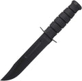 KA-BAR #1213 Black Straight Edge Knife / Hard Sheath - Tough USA Made