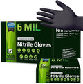 Inspire Black Nitrile Gloves HEAVY DUTY 6 Mil Nitrile Chemical