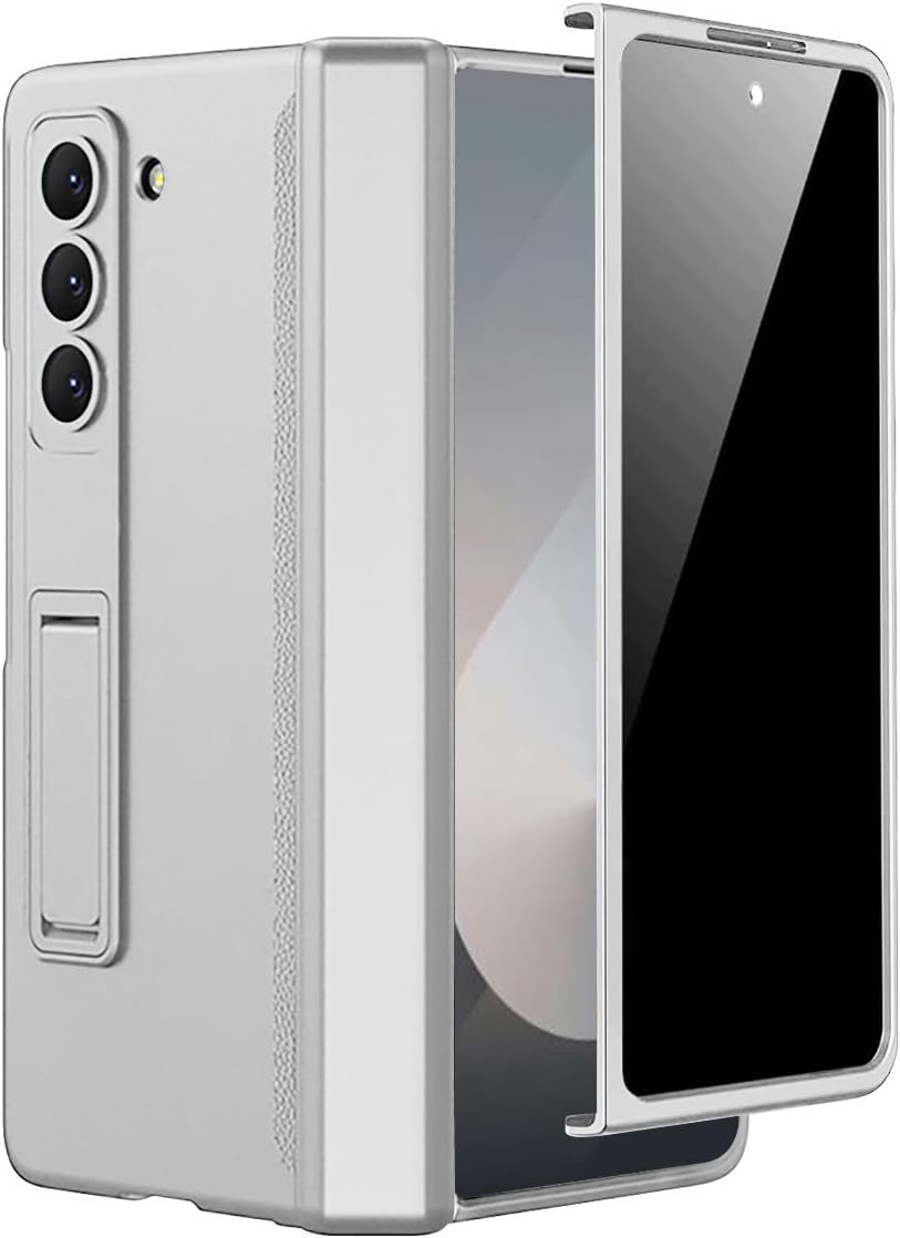 Miimall Z Fold 6 Case with Privacy Screen Protector & Kickstand