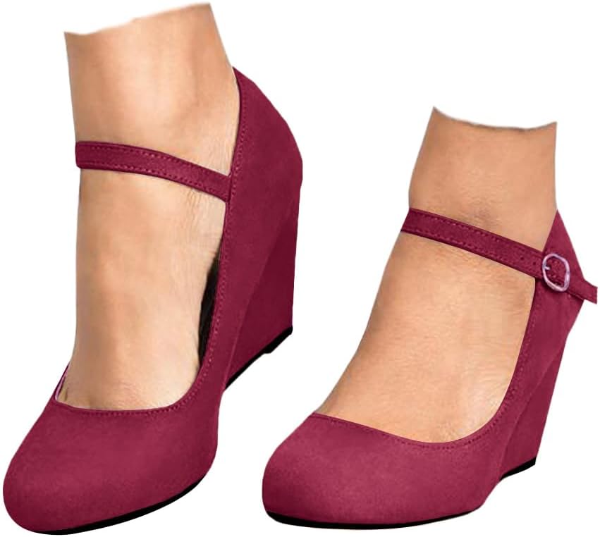 Coutgo Womens Wedge Pumps for Comfort and Style in Any Season