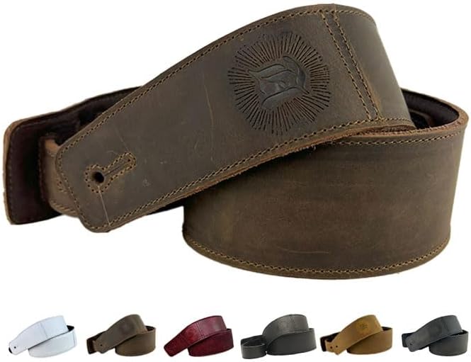 Premium 2 Full Grain Leather Guitar Strap - Anthology Gear