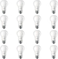 Frosted A19 Light Bulb Non-Dimmable 800 Lumen Daylight 16-Pack