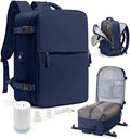 Vacuum Seal Travel Backpack DarkBlue - Carry On Space Saver