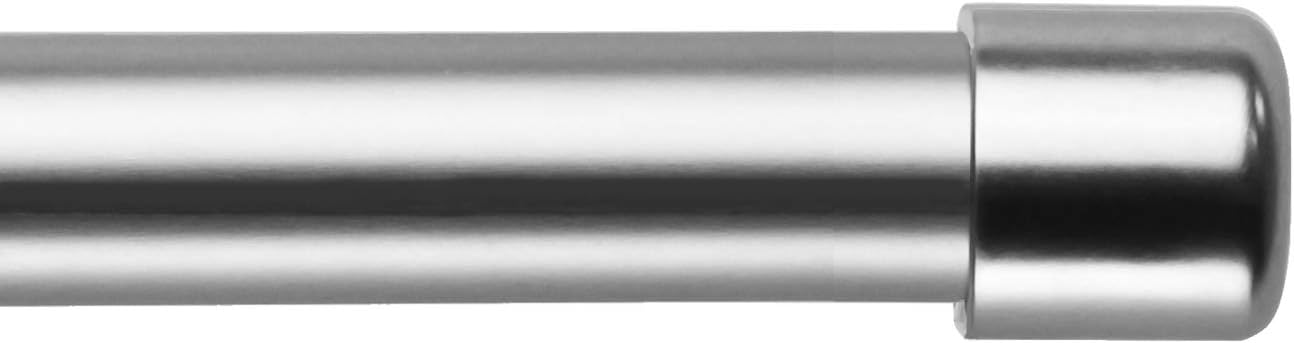 Elegant Satin Nickel Curtain Rod 24-48 - CHICOLOGY Ellis
