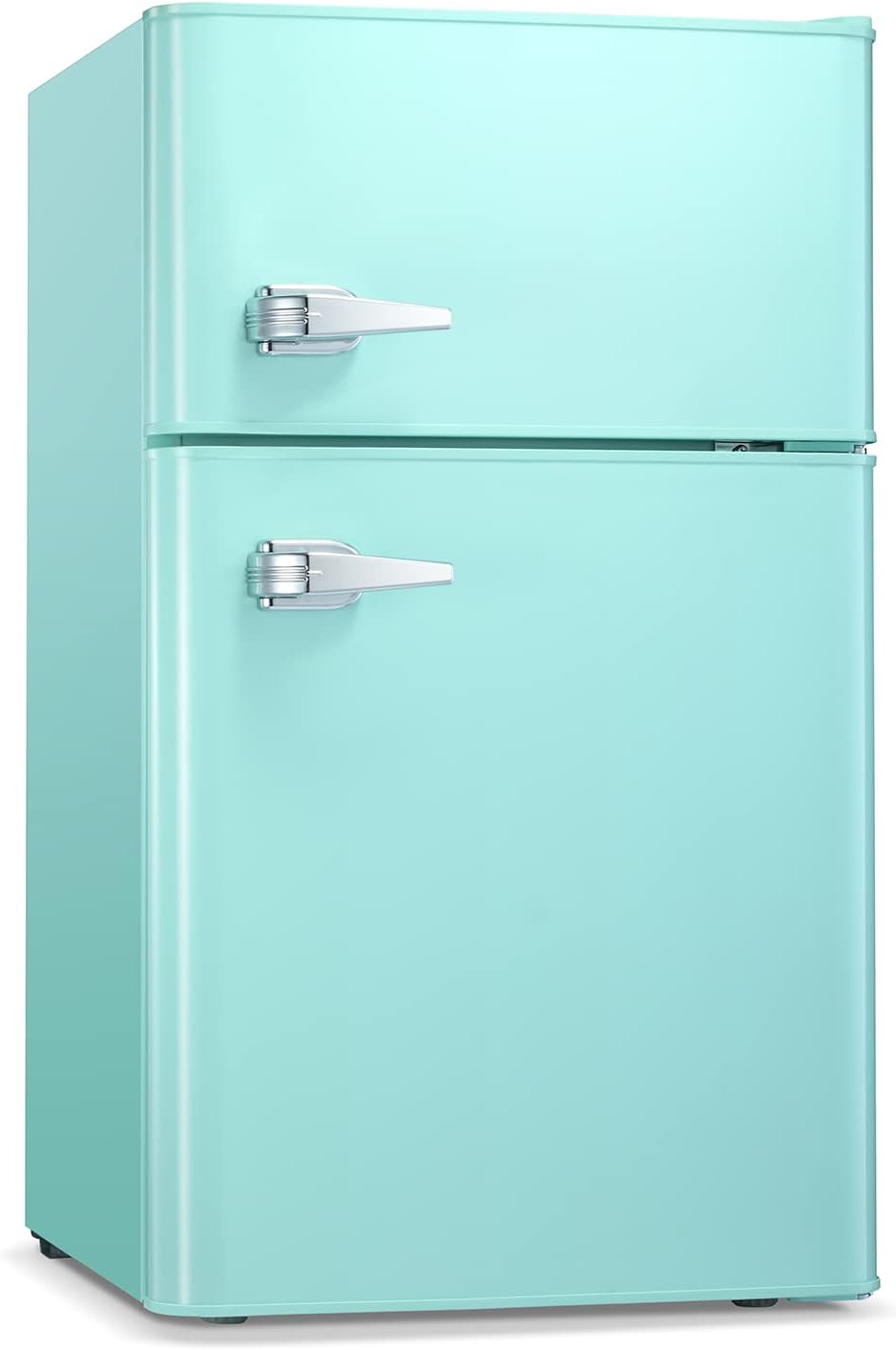 Compact Mini Refrigerator with Separate Freezer for Small Spaces