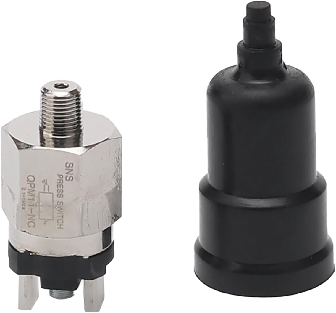 Jiuwu 1/8'' Pneumatic Pump Pressure Switch - Adjustable Control with QPM11-NC