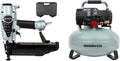 Bundle of Metabo HPT Finish Nailer & 6-Gallon Pancake Compressor