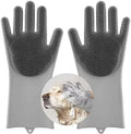 Sene Silicone Pet Grooming Gloves: Hair Removal & Bathing Tool