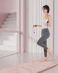 8mm Thick Oval Yoga Mat 140x60cm - Portable Non-Slip Skipping Mat