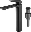 VOTON Vessel Sink Faucet Matte Black Tall Bathroom Faucet - Easy