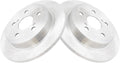 TRQ Rear Disc Brake Rotor LH RH Kit Pair Set of 2 - Direct Fit OE