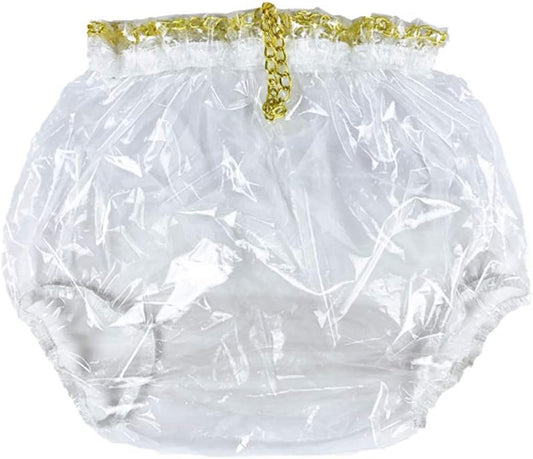Haian Glass Clear PVC&EVA Locking Pants - Leakproof Medium