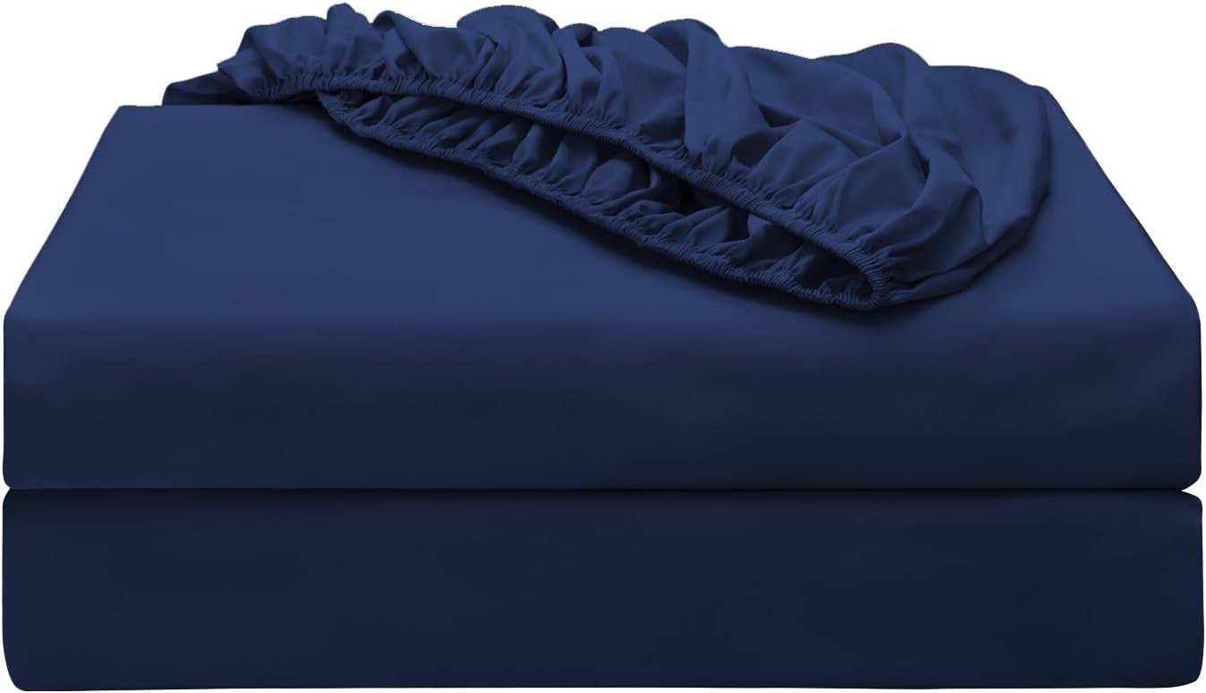 2-Pack Pure Cotton Twin XL Fitted Sheet by Shunjie.Home
